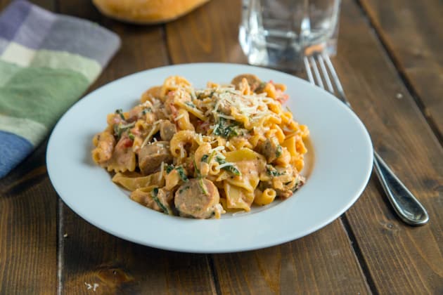 Sausage Spinach Pasta Recipe - Food Fanatic