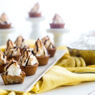 Peanut butter banana cookie cups photo