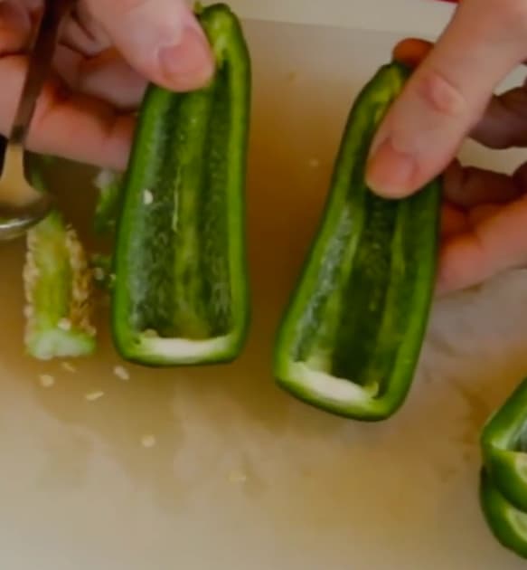 Hollowed Out Peppers