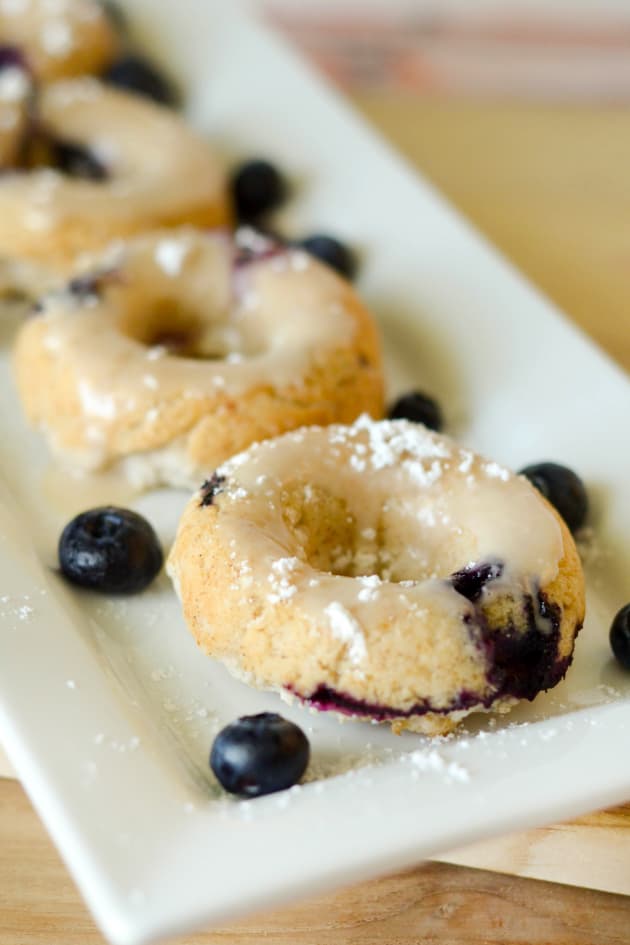 Gluten Free Baked Blueberry Donuts Picture