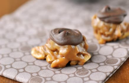 Caramel Nut Clusters: Filled with Almonds, Peanuts and Pecans!