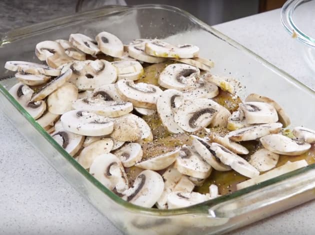 Making Honey-Dijon Chicken and Mushrooms