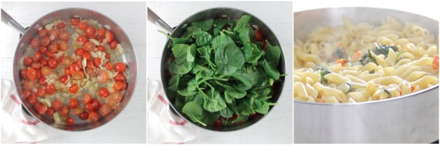 Creamy Tomato Spinach Pasta Image