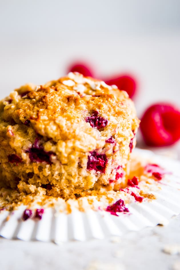 Gluten Free Raspberry Oatmeal Muffins Image - Food Fanatic
