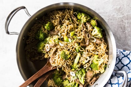 30 Minute Beef and Broccoli Ramen