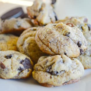 Chocolate chip oreo cookies photo