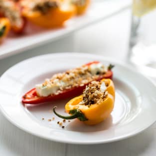 Stuffed mini peppers photo