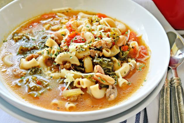 Kale, White Bean and Sausage Soup Recipe - Food Fanatic
