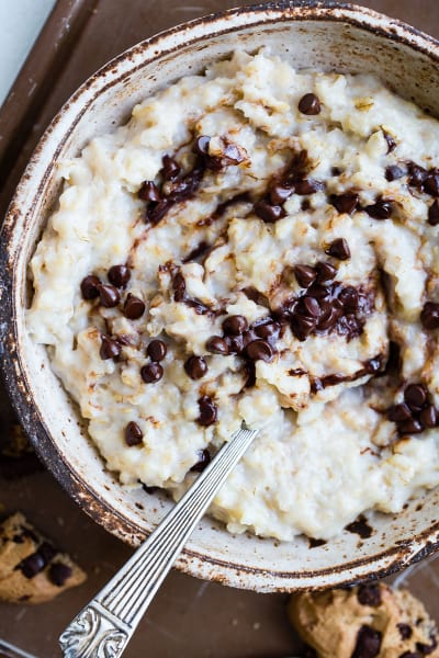 Cookie Dough Protein Oatmeal Recipe - Food Fanatic