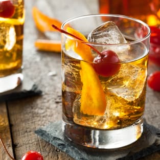 Old fashioned cocktail photo