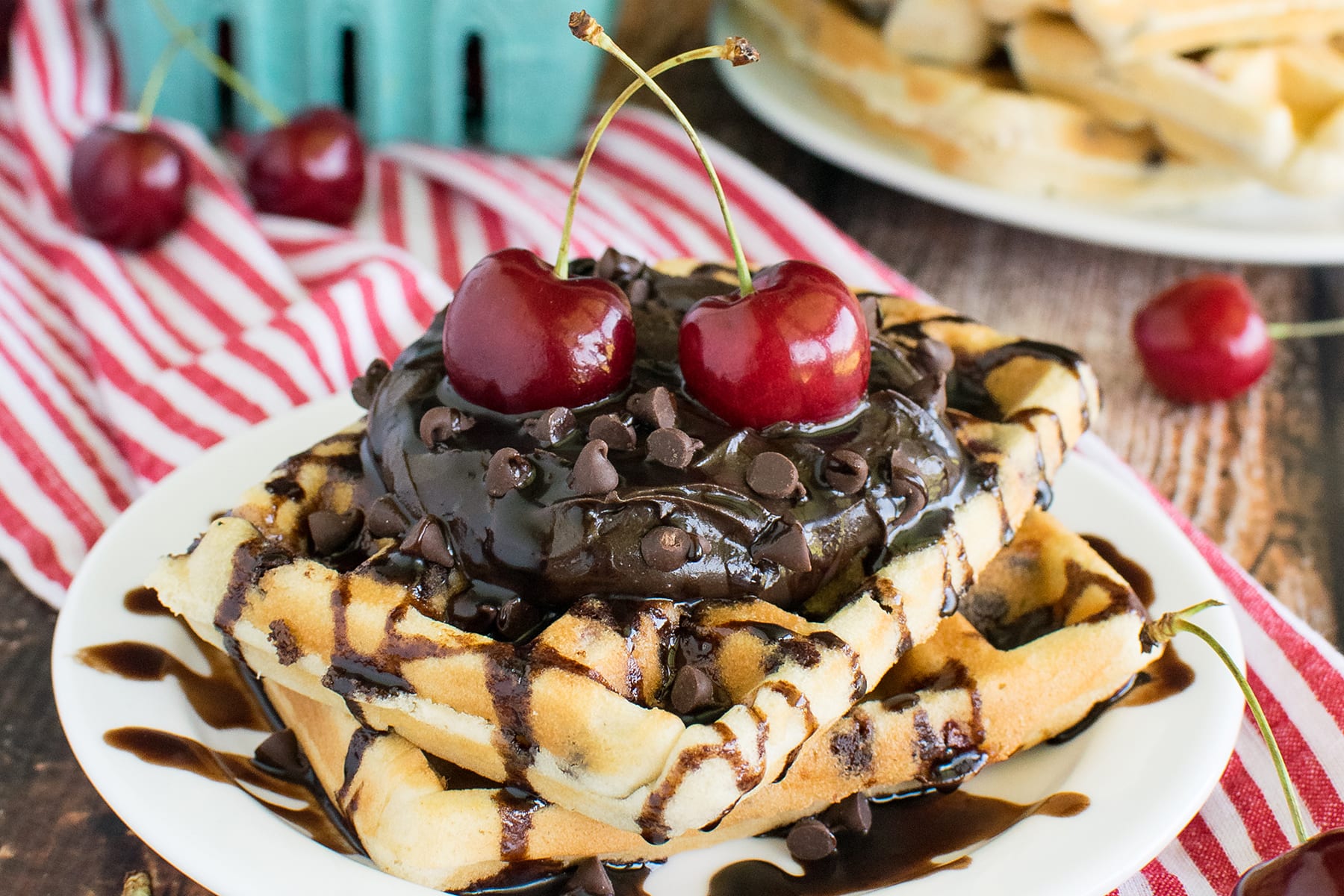 Chocolate chip deals waffle recipe