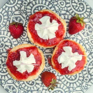 Strawberry tres leches cupcakes photo