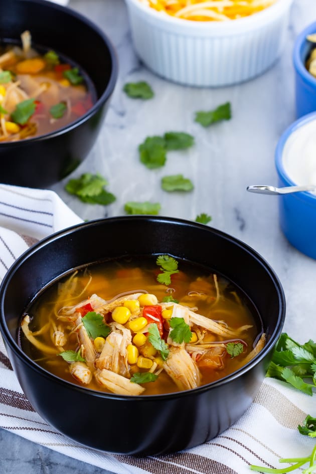 Instant Pot Chicken Taco Soup Recipe Food Fanatic