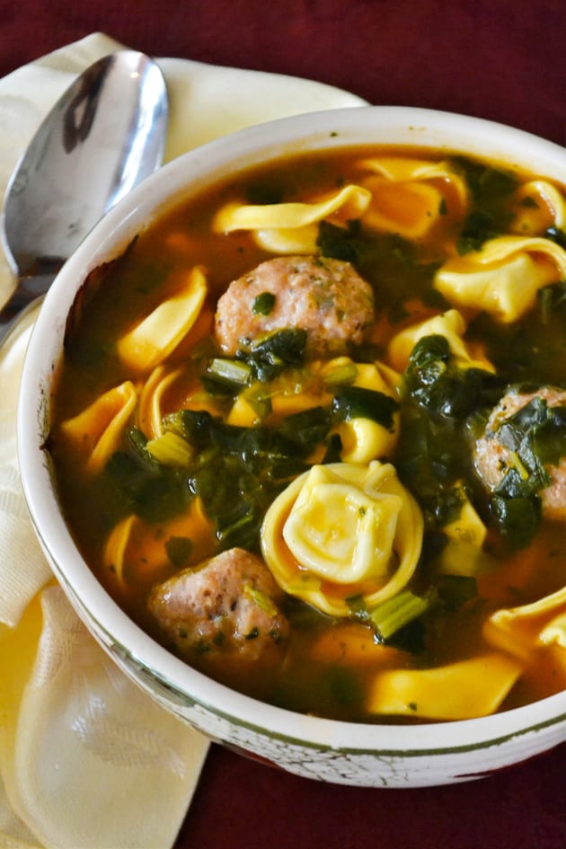 Meatball Tortellini Soup Recipe - Food Fanatic